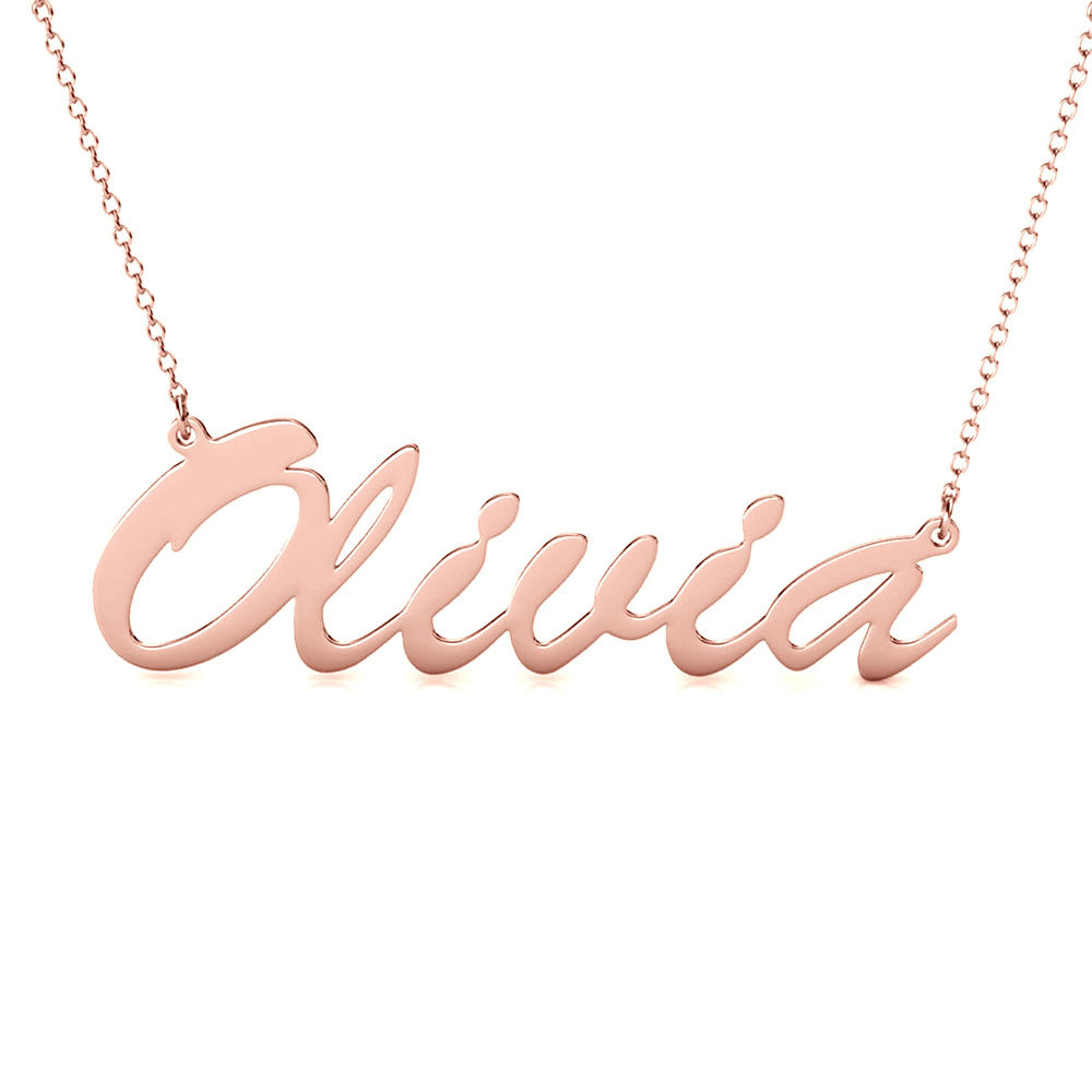 Classic Script Name Necklace