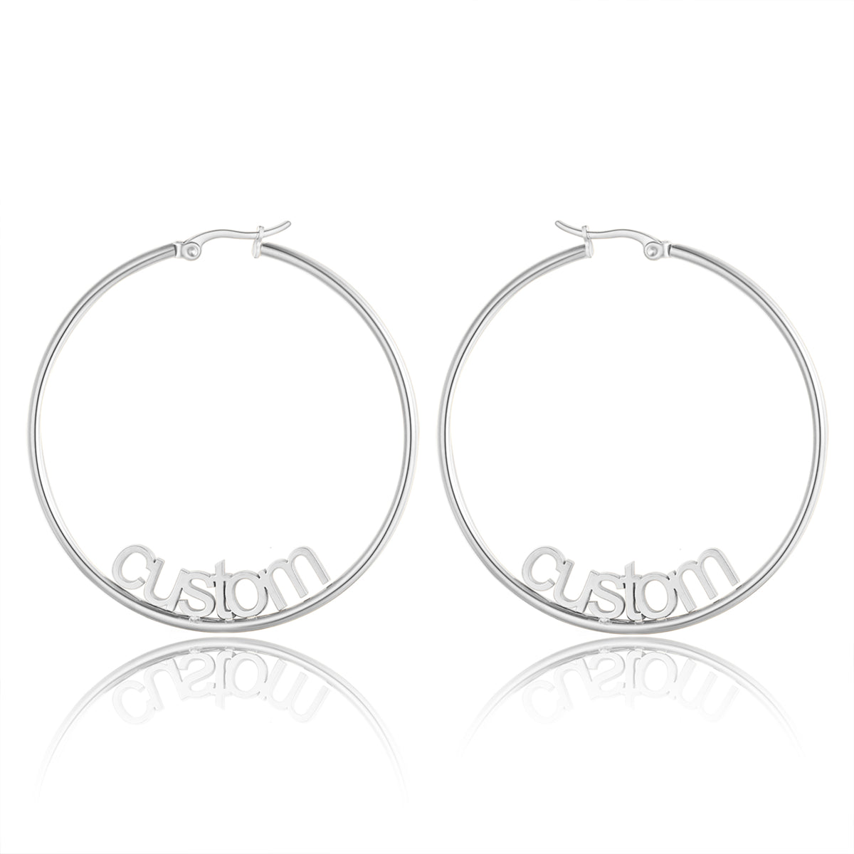 Personalized Name Hoop Earrings
