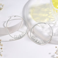 Personalized Name Hoop Earrings