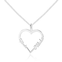 Custom Heart Name Necklace