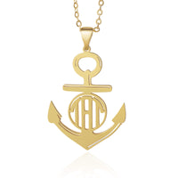Custom Anchor Name Necklace