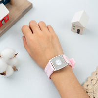 Pink Silicone Engraved Medical ID Bracelet