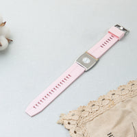Pink Silicone Engraved Medical ID Bracelet