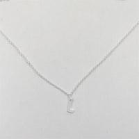 Sterling Silver Initial Letter Necklace