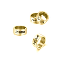 Engraved Name Bead Charm