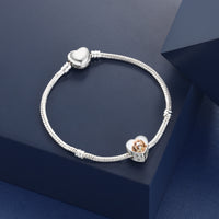 Personalized Dog Photo Heart Charm with Crystal Frame