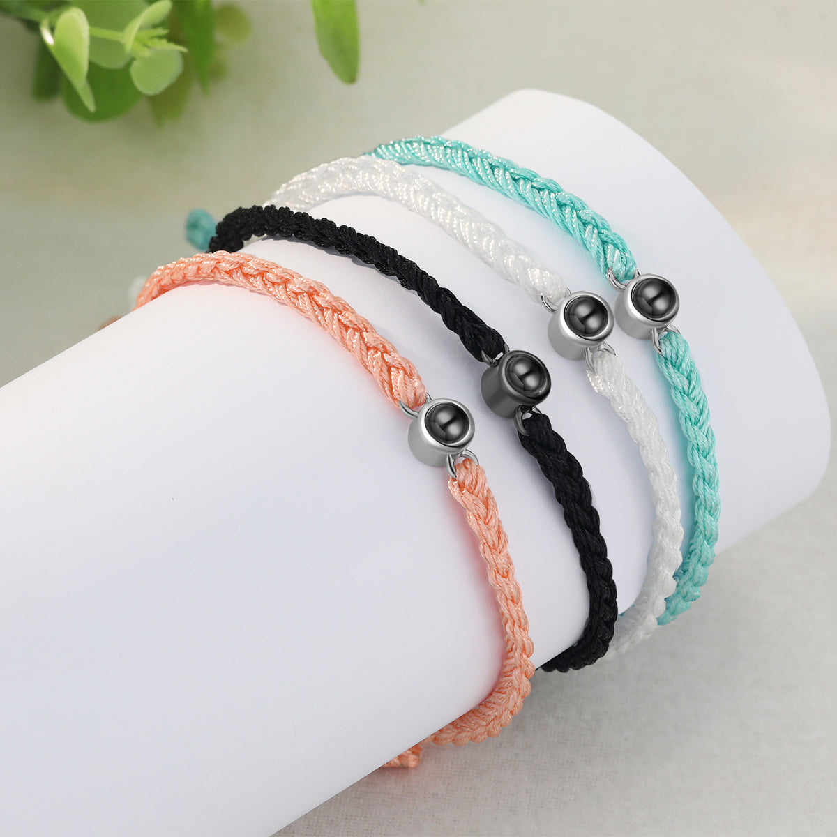 Braided Rope Photo Projection Bracelet