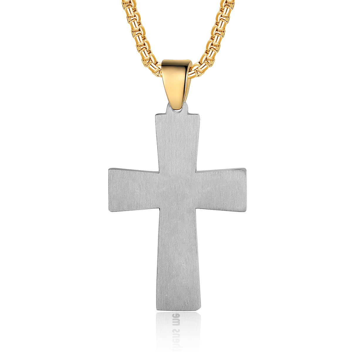 Custom Name Cross Men Necklace