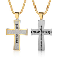 Custom Name Cross Men Necklace