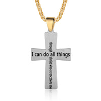 Custom Name Cross Men Necklace