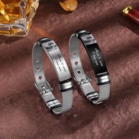 Men's Mesh Photo and Message Bracelet