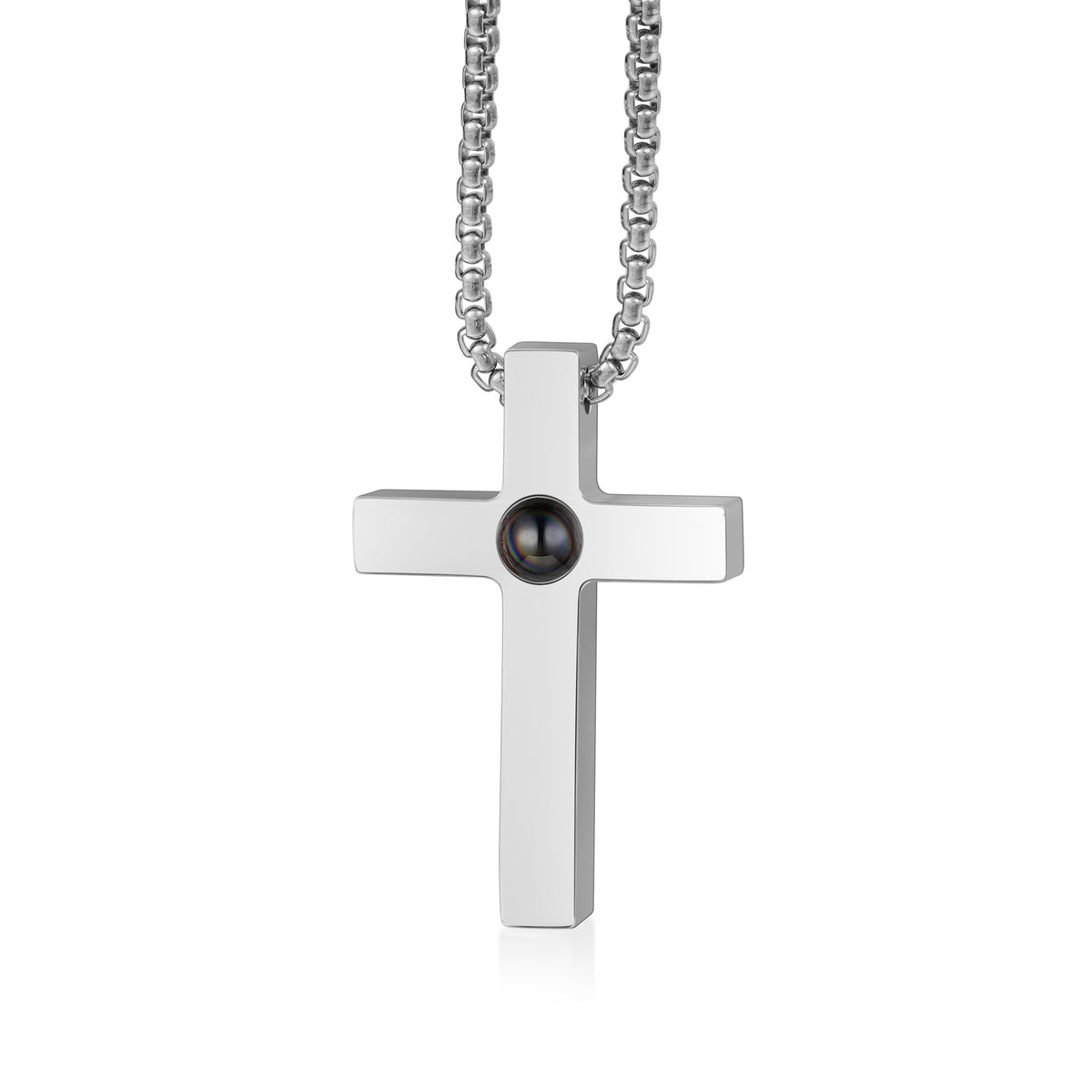 Cross Photo Projection Necklace