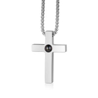 Cross Photo Projection Necklace