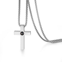 Cross Photo Projection Necklace