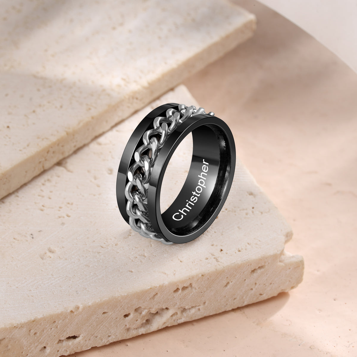 Custom Stainless Steel Rotatable Ring