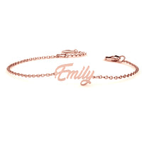 Brush Script Name Bracelet