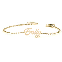 Brush Script Name Bracelet