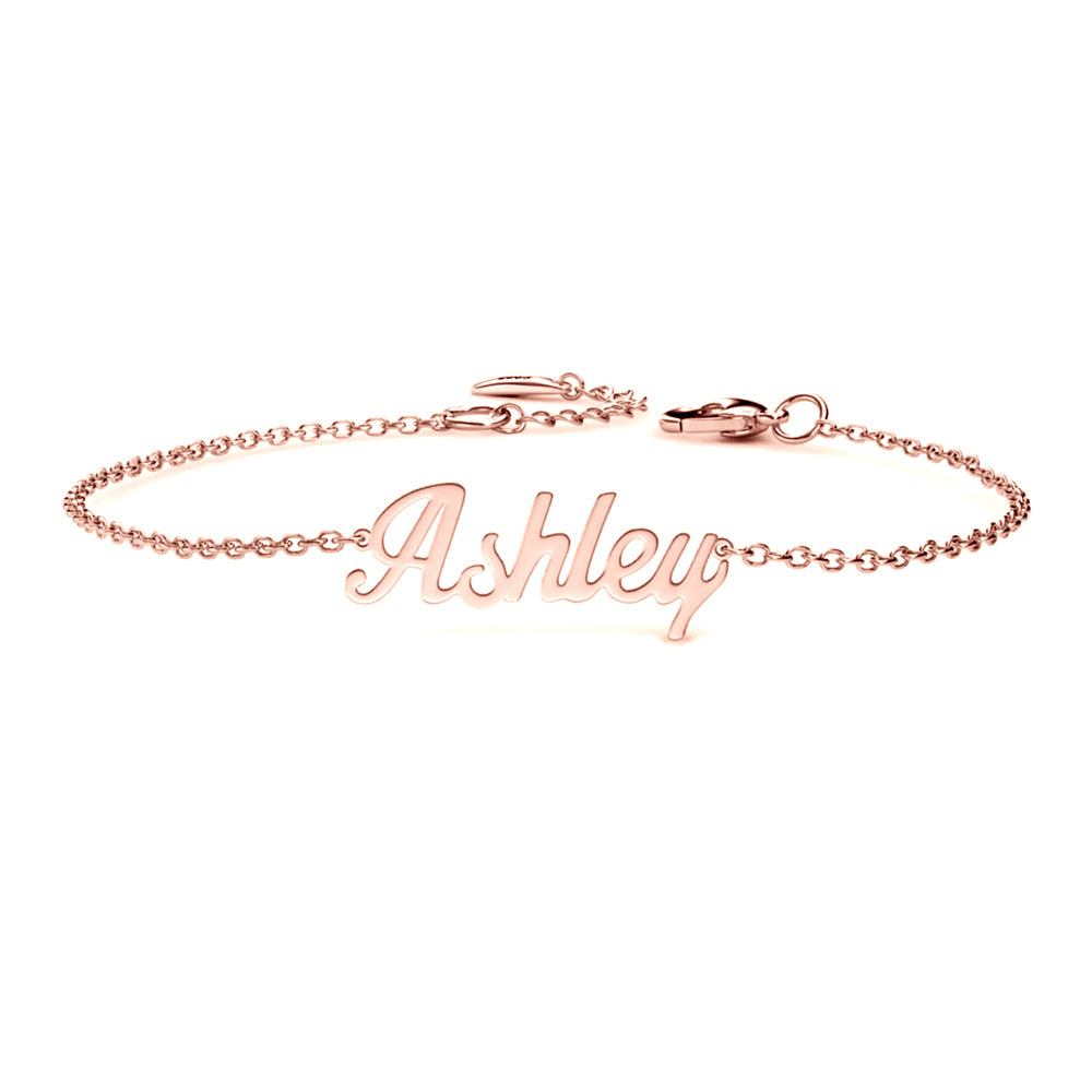 Bold Cursive Name Bracelet