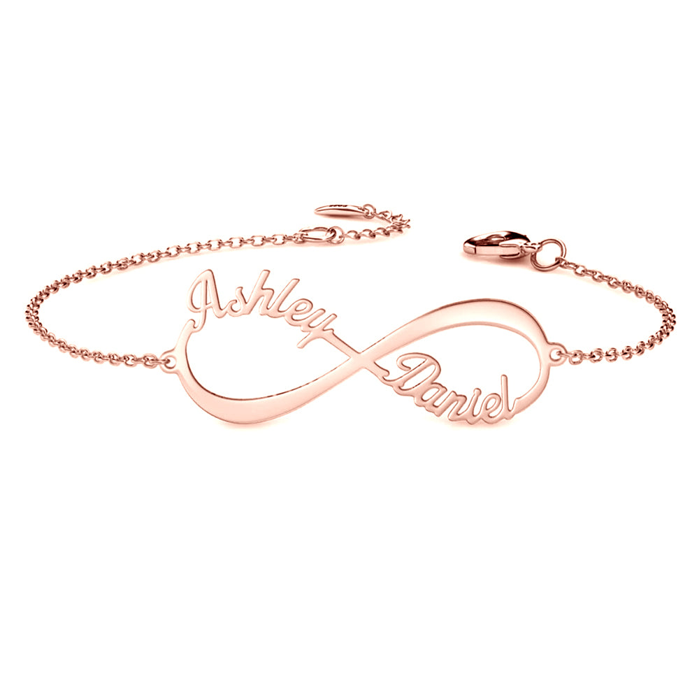 Personalized Infinity Two Name Bracelet