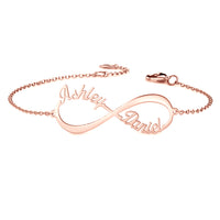 Personalized Infinity Two Name Bracelet
