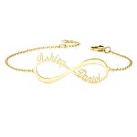 Personalized Infinity Two Name Bracelet