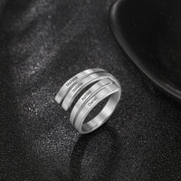 Engraved Name Wrap Ring