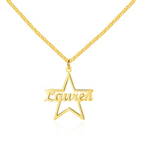 Custom Name Star Necklace