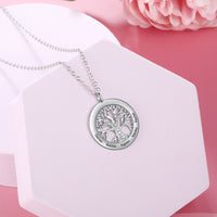 Engraved Family Tree Name Necklace