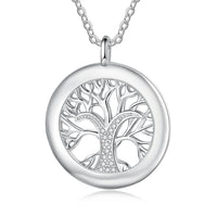 Engraved Family Tree Name Necklace