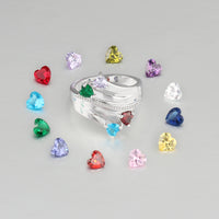 Sterling Silver Birthstone Ring