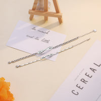 Engraved Infinity Couple Bracelet Set