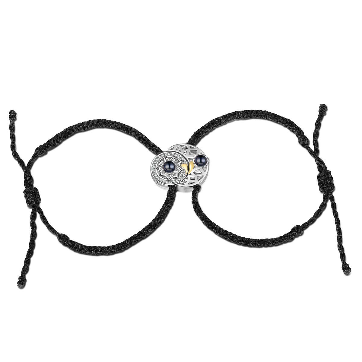 Magnetic Charm Photo Projection Couple Bracelets