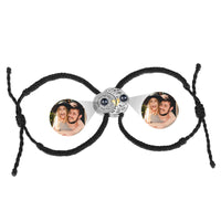Magnetic Charm Photo Projection Couple Bracelets