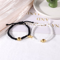 Magnetic Round Photo Projection Couple Bracelets