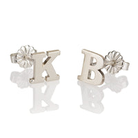 Initial Letter Stud Earrings