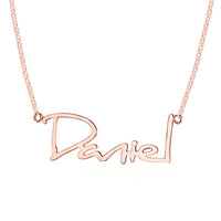 Sterling Silver Handwritten Name Necklace
