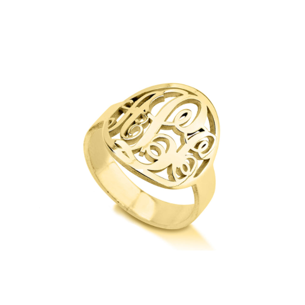 Filigree Monogram Ring