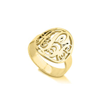 Filigree Monogram Ring