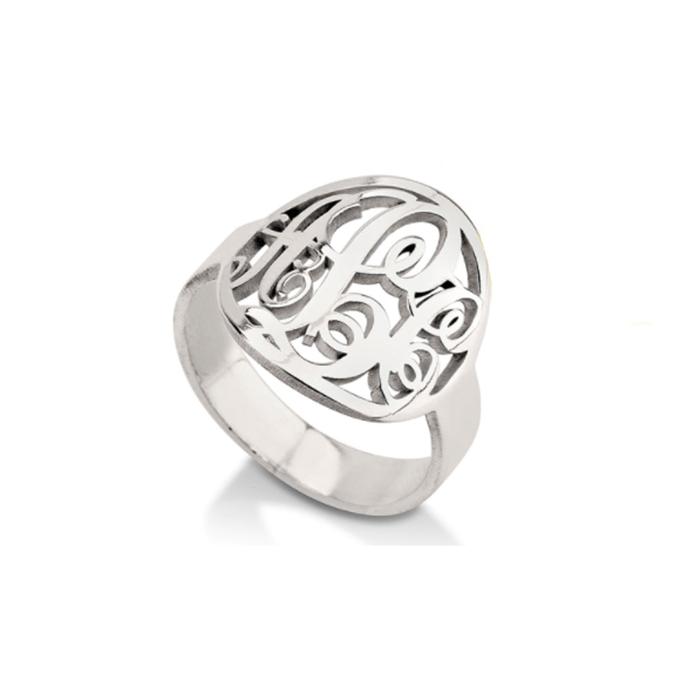 Filigree Monogram Ring