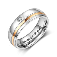 I Love You Most Engraved Couple Ring