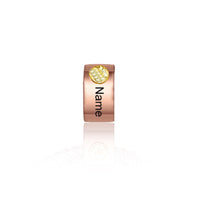Personalized Engraved Name Bead Charm