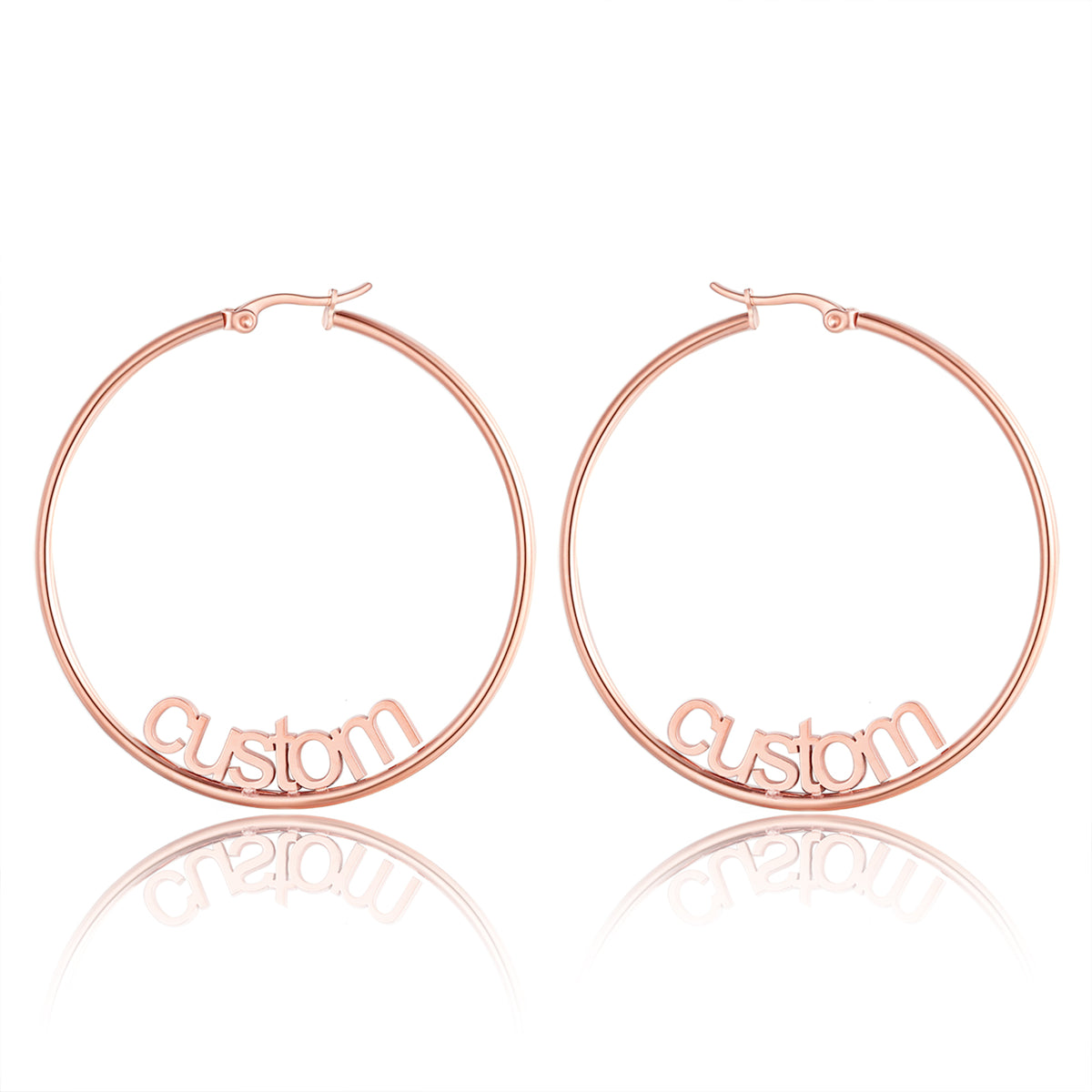 Personalized Name Hoop Earrings