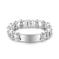 Men's Bike Chain Name Bracelet with 2 to 4 Names