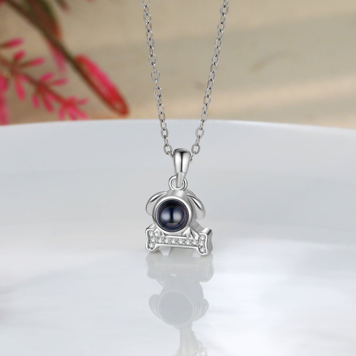 Puppy Photo Projection Necklace