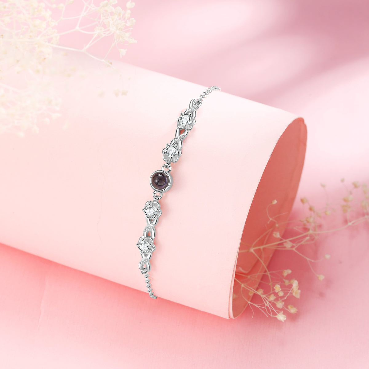 Infinity Link Photo Projection Bracelet