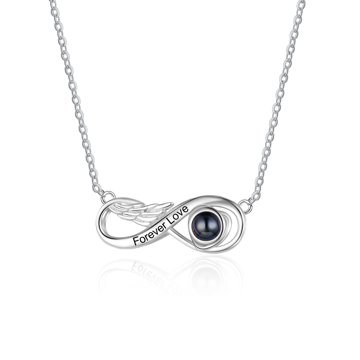 Forever Love Infinity Photo Projection Necklace