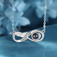 Forever Love Infinity Photo Projection Necklace