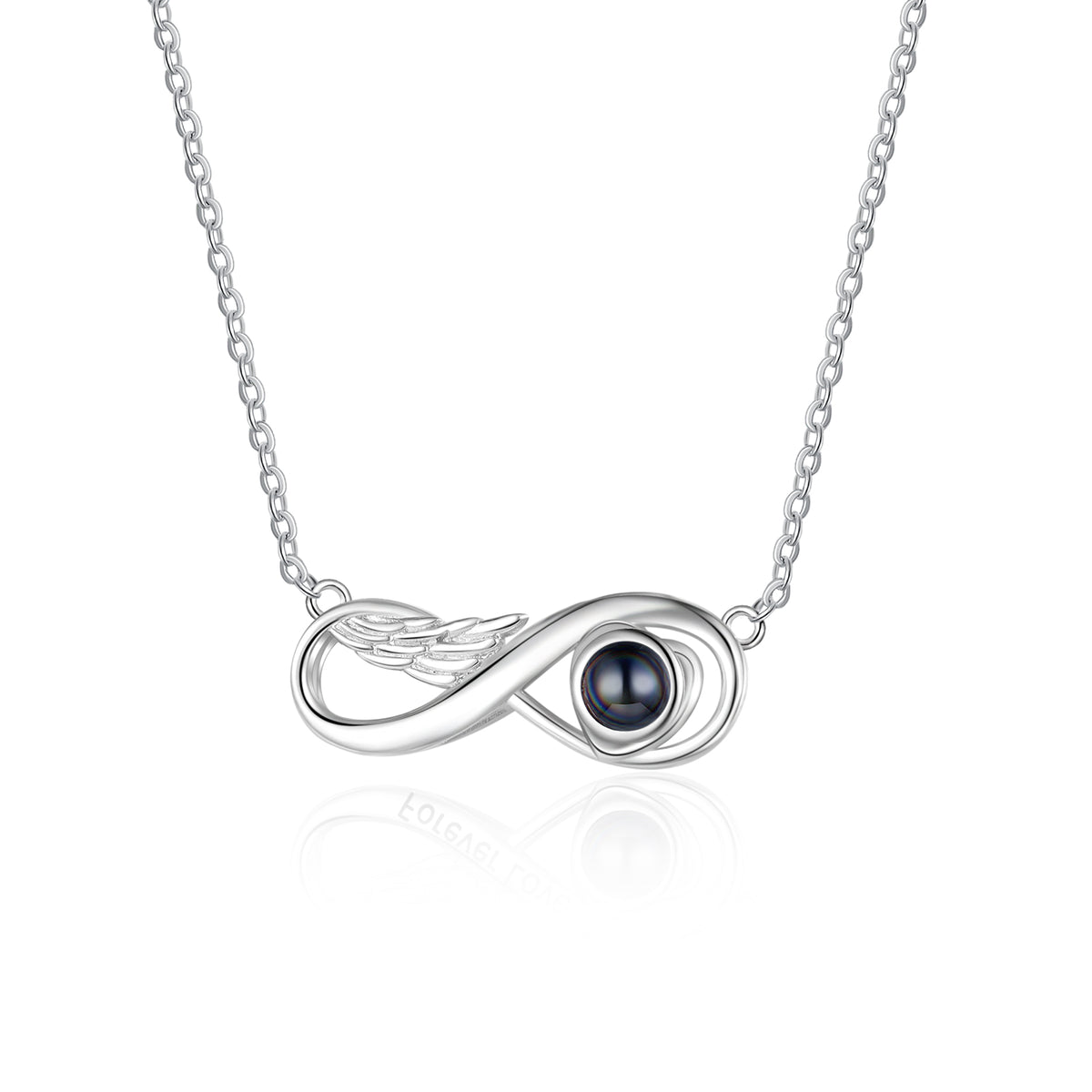 Forever Love Infinity Photo Projection Necklace