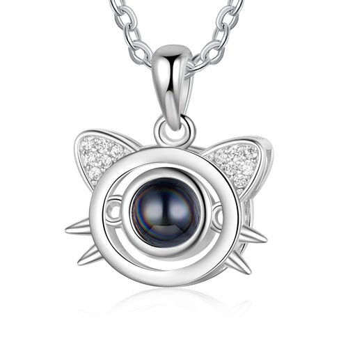 Cat Ears Photo Projection Necklace