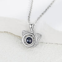 Cat Ears Photo Projection Necklace